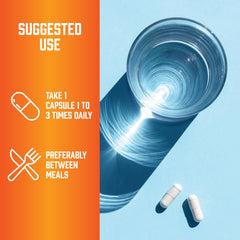 Close-up of NOW Glutamine 1000 mg capsule