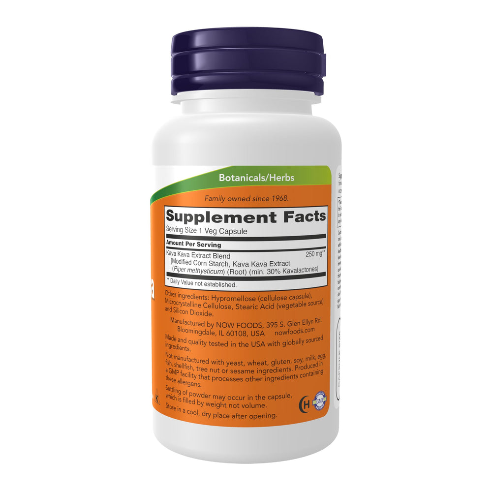 Kava Kava extract capsules on white background