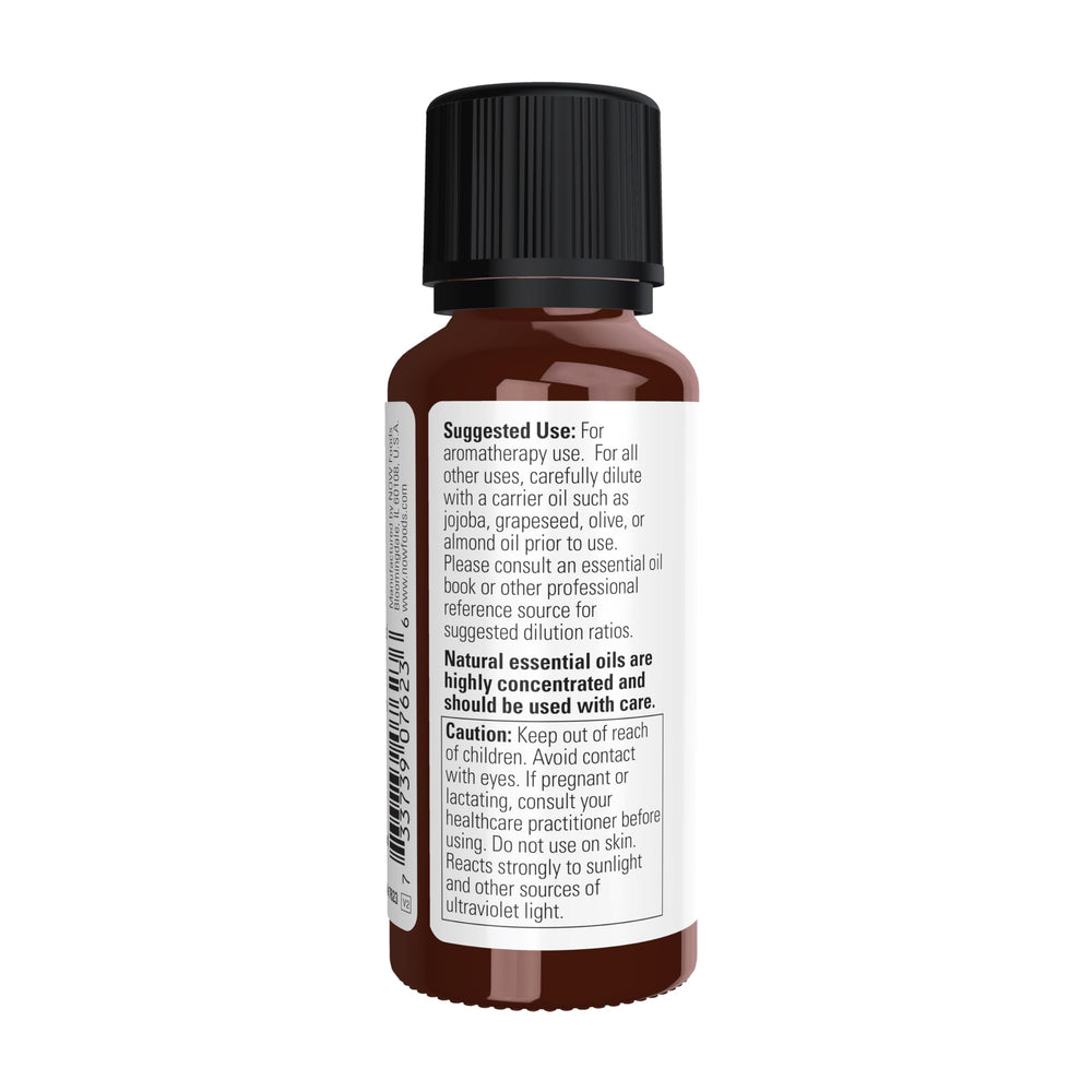 NOW Foods Tangerine Essential Oil bottle facing front