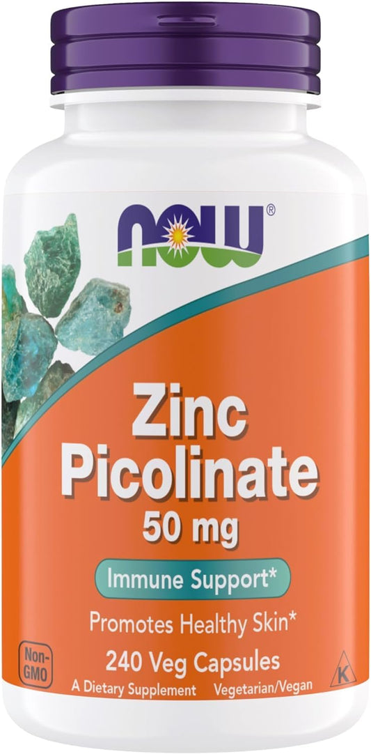 NOW Zinc Picolinate 50 mg Immune Support product image