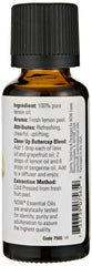 Lemon essential oil bottle with dropper