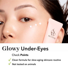 NOWATER Close-up of particle-rich texture showing light, absorbing cream.