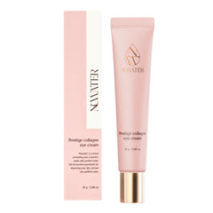 NOWATER Collagen Eye Cream bottle closeup for hydrating application and quick under-eye refresh.