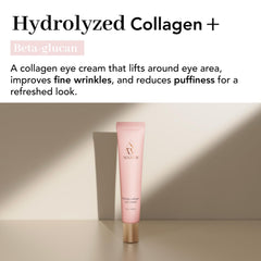 NOWATER Collagen Eye Cream under-eye area depuffing for a brighter look.