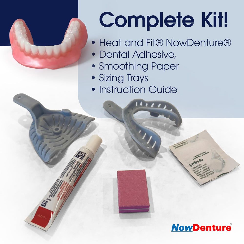 At-home heating and customization process for NowDenture