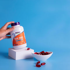NOW Foods Neptune Krill Double Strength ingredient panel highlights phospholipid-bound EPA and DHA