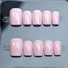 NSSHEL short square nails in a single box, ready for a quick at-home manicure.
