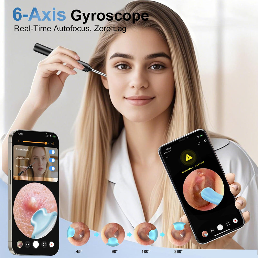 Ntgiso Traditional Ear Scoop Kit connects smoothly with the camera kit.