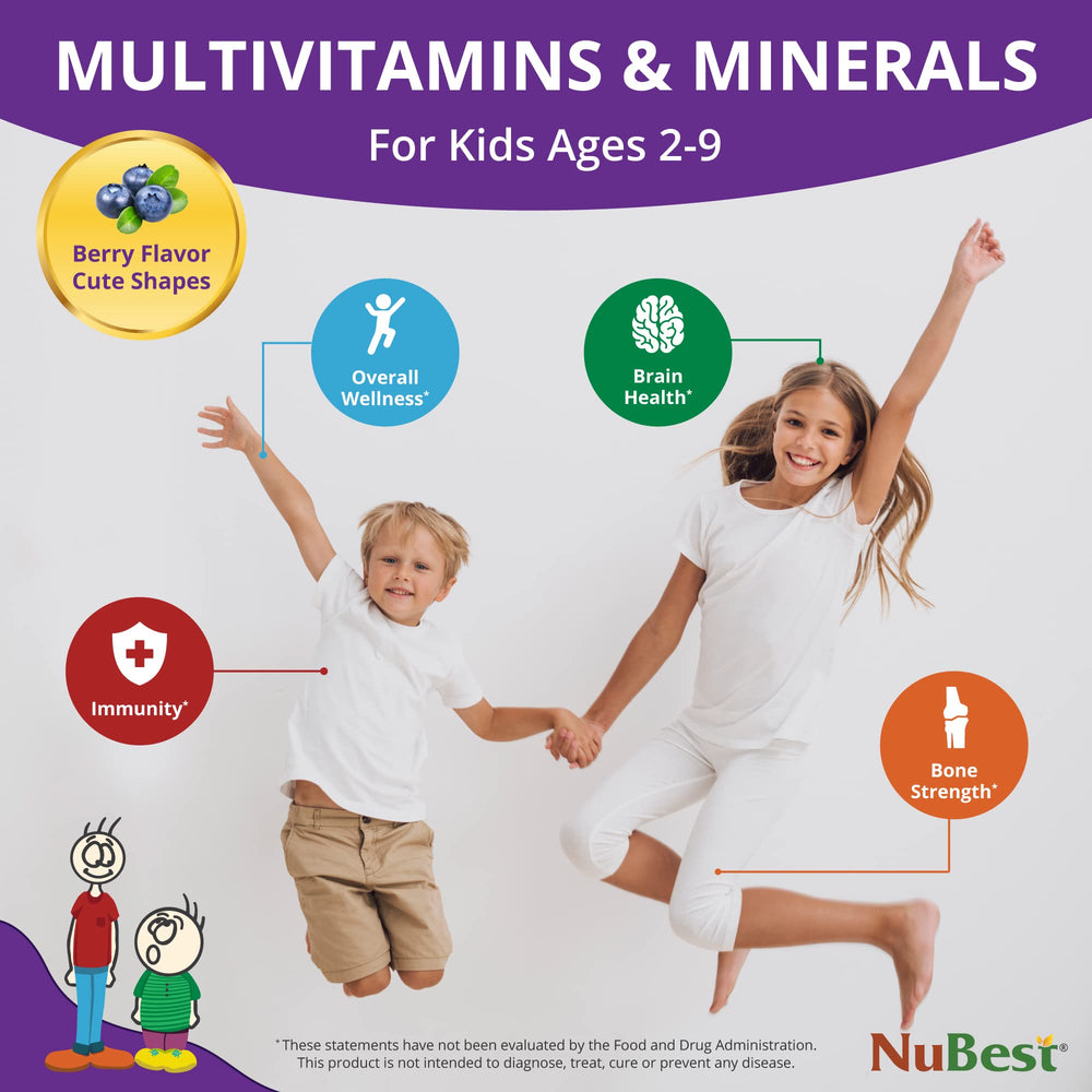 Pack 2 image: NuBest Tall Kids 180 chewable Berry tablets