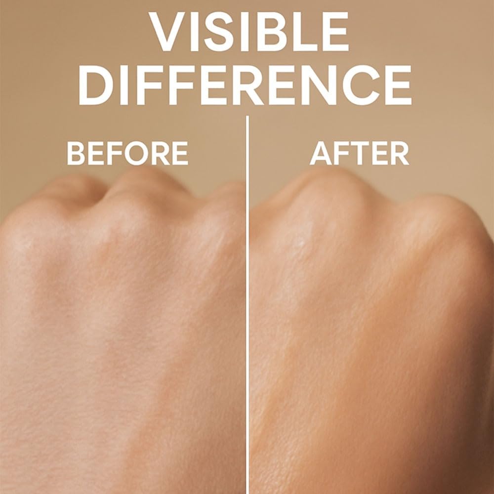 Application of moisture complex serum demonstrating texture