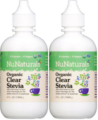 NuNaturals Clear Extract Stevia bottle front view (pack of 2)