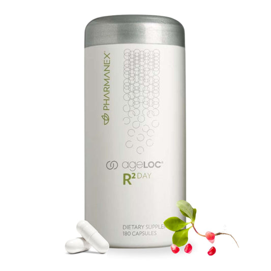 Nu Skin r2 day vitality bottle and packaging