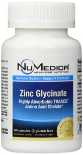 NuMedica Zinc Glycinate 20mg bottle and label