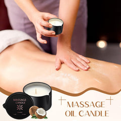 Nuanchu 6-piece massage oil candles set display