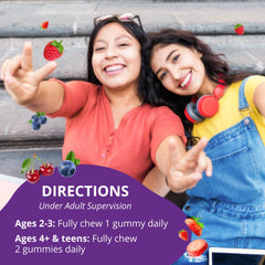 Kid-friendly daily serving of NuBest Tall Gummies