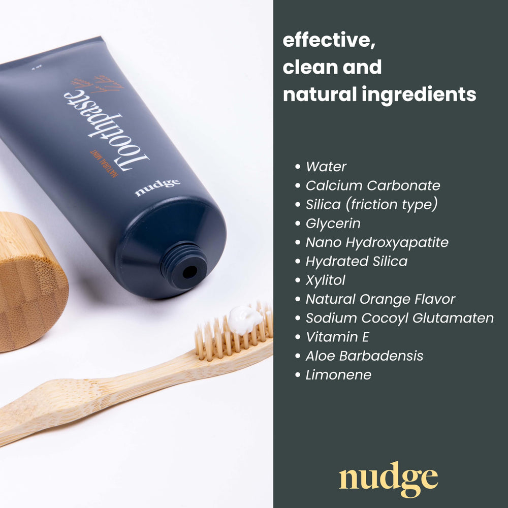 Nudge toothpaste 4 oz packshot on white background