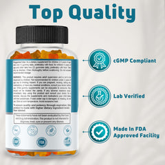 Gluten-free, gelatin-free, vegetarian toddler vitamins label