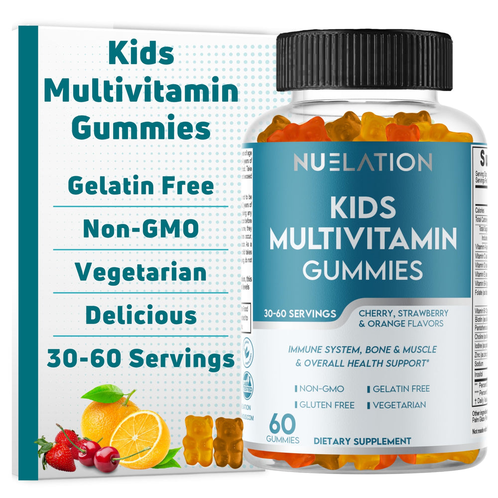 NUELATION Kids Multivitamin Gummies bottle showing 30-day supply