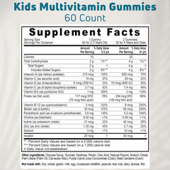 Illustration of 14 essential vitamins and minerals in the formula