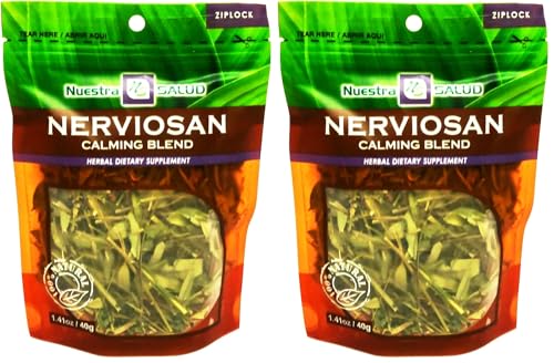 Nuestra Salud Herbal Sleeping Tea - 1.4oz pack with Nerviosan calming herb blend