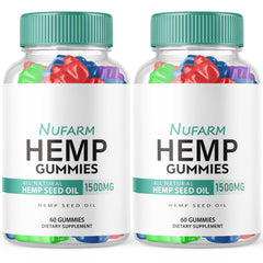 Two-pack box of Nufarm Hemp Gummies - front view