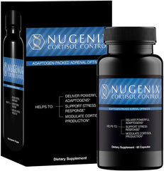 Nugenix Cortisol Control bottle label close-up