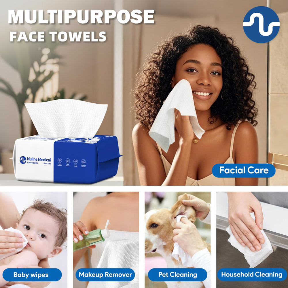 Nuline Medical plant fiber towel offers hygienic, eco-friendly cleansing solution.
