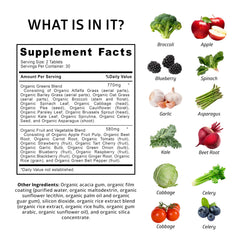 Number One Nutrition N1N bottle back showing organic ingredients list for holistic nourishment.
