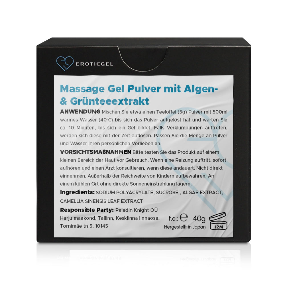 Label showing makes up to 1.05 gallons of gel
