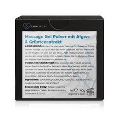 Label showing makes up to 1.05 gallons of gel