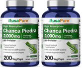 Front view of NusaPure Chanca Piedra 2000mg bottle