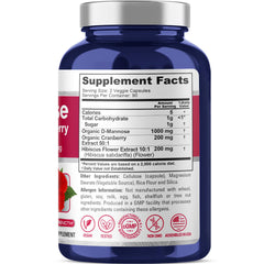 Close-up of NusaPure D-Mannose Complex bottle showing label