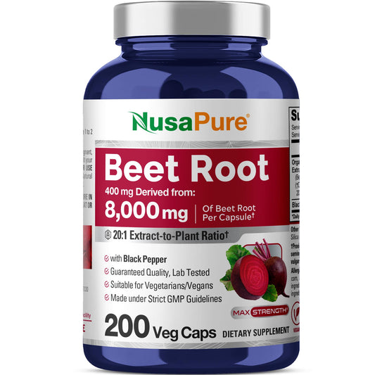 Beet root 20:1 extract per capsule