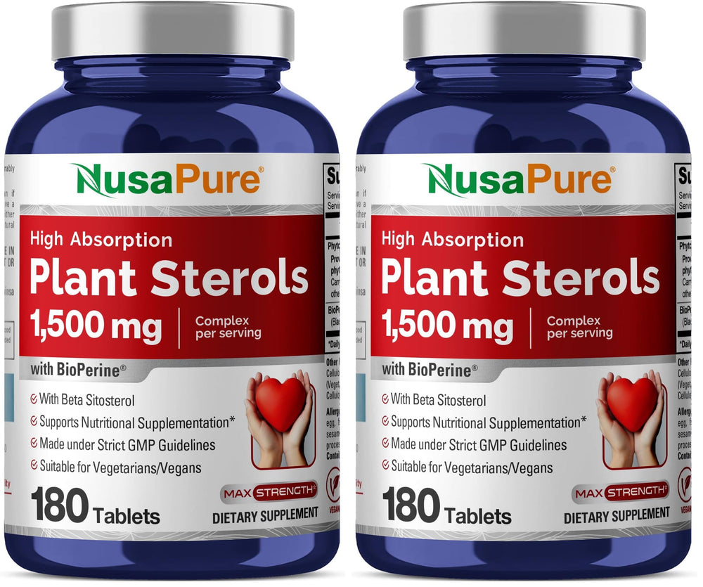 NusaPure Plant Sterols 1500 mg bottle - front view