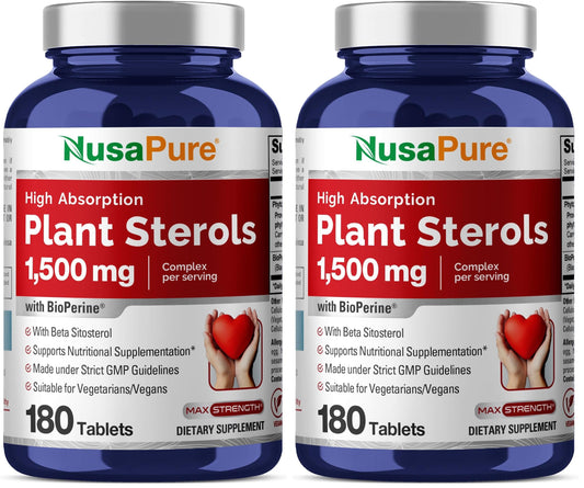NusaPure Plant Sterols 1500 mg bottle - front view