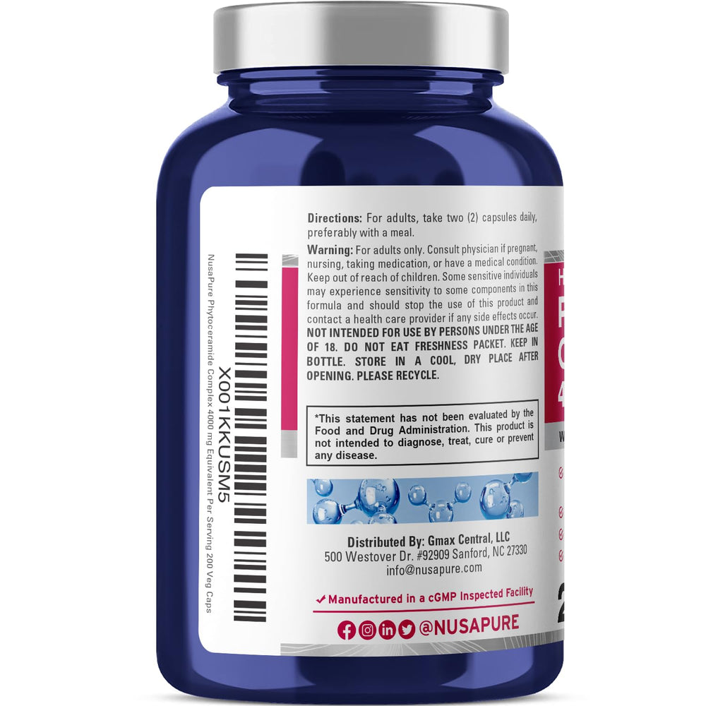 Proprietary ceramide blend from Konjac, Apple Fiber, Sweet Potatoes, Wheat and Avena Sativa