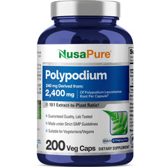 Polypodium Leucotomos 10:1 extract capsule close-up