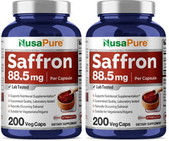 NusaPure Saffron Extract bottle front label