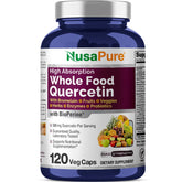 Product main image: NusaPure Quercetin with Bromelain 500mg 120 Veggie Caps
