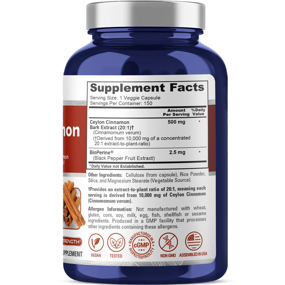 Ingredient sourcing for NusaPure cinnamon supplement
