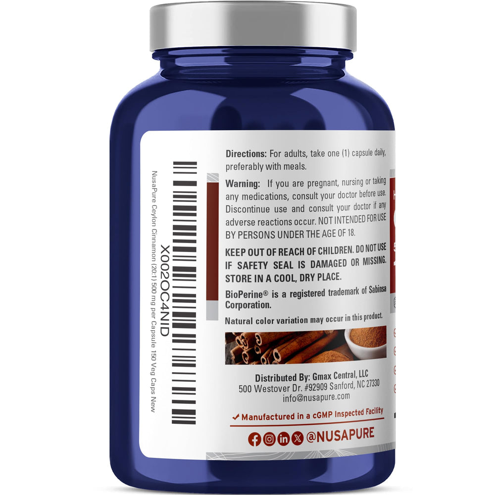 Manufactured in USA in a cGMP facility