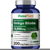 NusaPure Ginkgo Biloba 50:1 extract, 250 mg per capsule