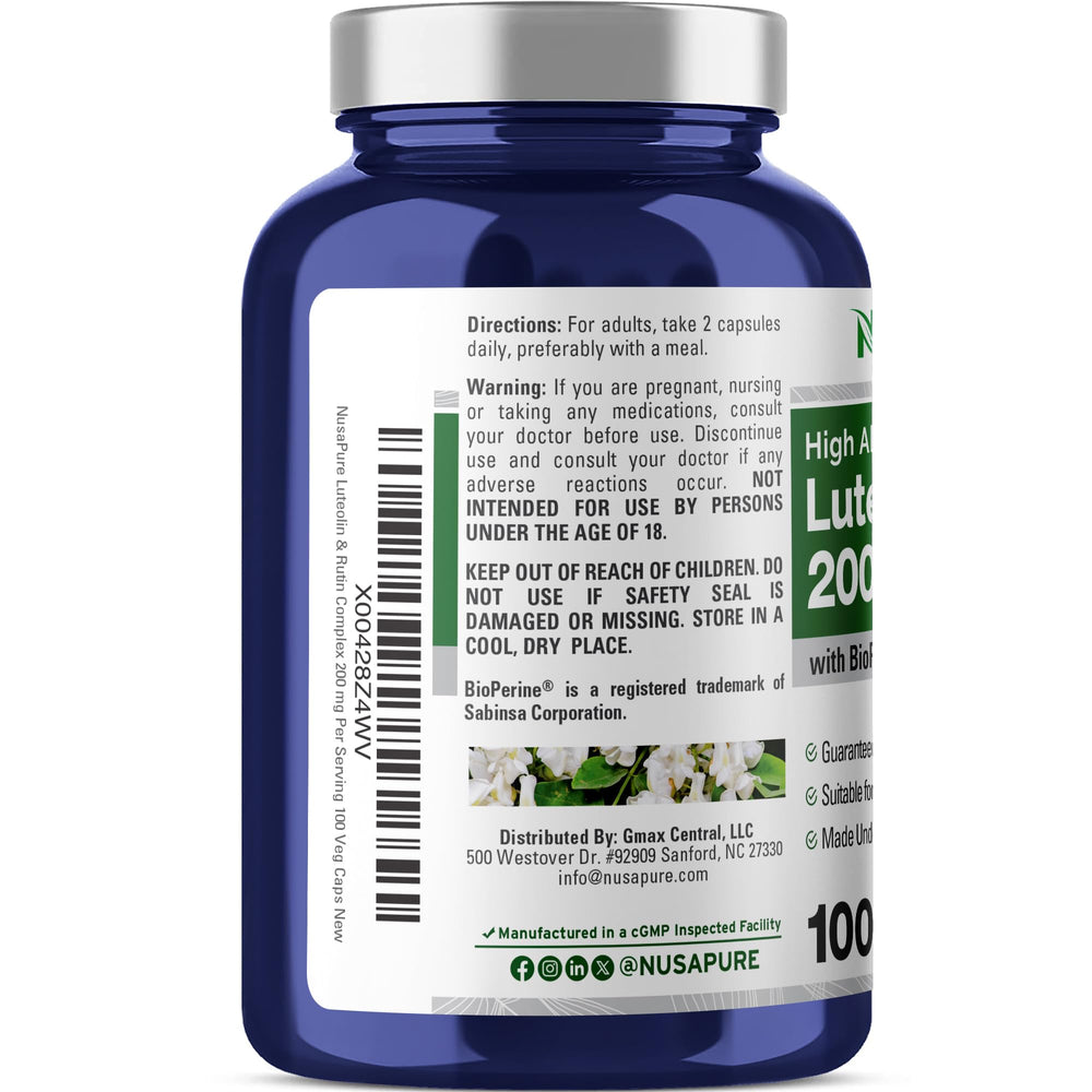 Vegan/Vegetarian and Non-GMO labeling with Bioperine on packaging