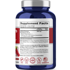 Ingredients for NusaPure Siberian Rhubarb extract