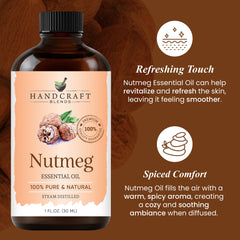 Nutmeg essential oil for skin care