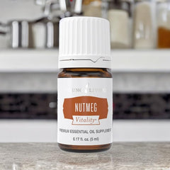 Young Living Nutmeg Vitality spice-dusting dish enhances savory meals.
