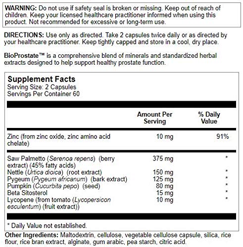 BioProstate vegan capsules close-up