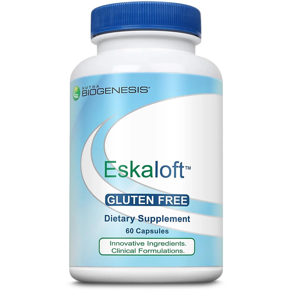 Nutra Biogenesis Eskaloft St John's Wort Capsules with Rhodiola Rosea, L-Theanine and GABA for calm mindset and healthy sleep