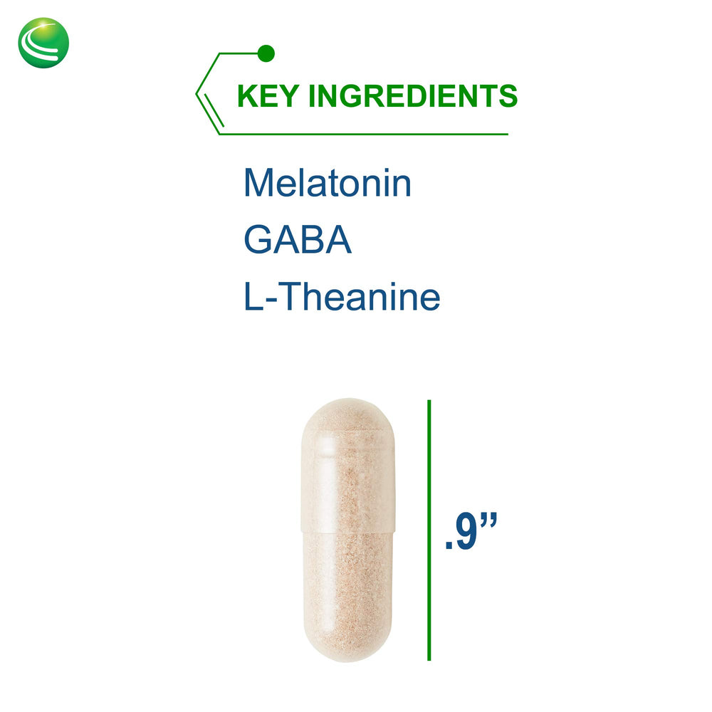 Sleep Factors bottle with veggie capsules displayed