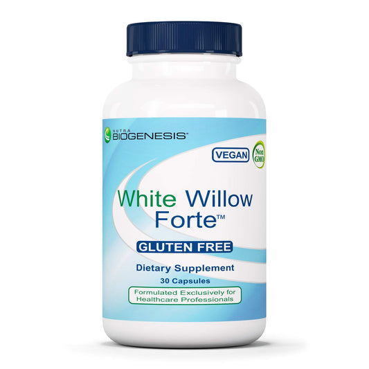 Nutra Biogenesis White Willow Forte packaging and bottle